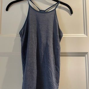 Lululemon blue-heathered workout tank top